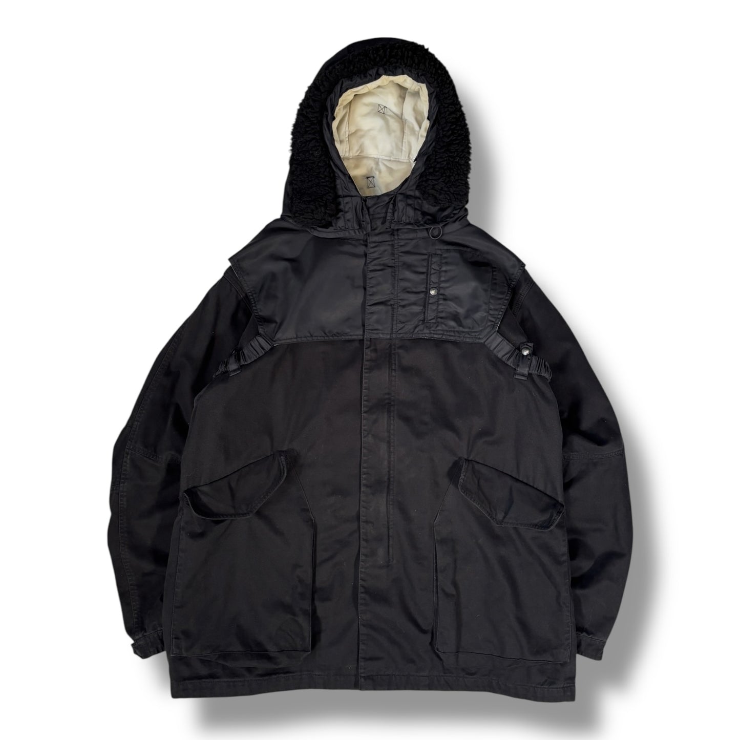 Maharishi 00’s Fishtail Fur Hood Parka Jacket Extra Large