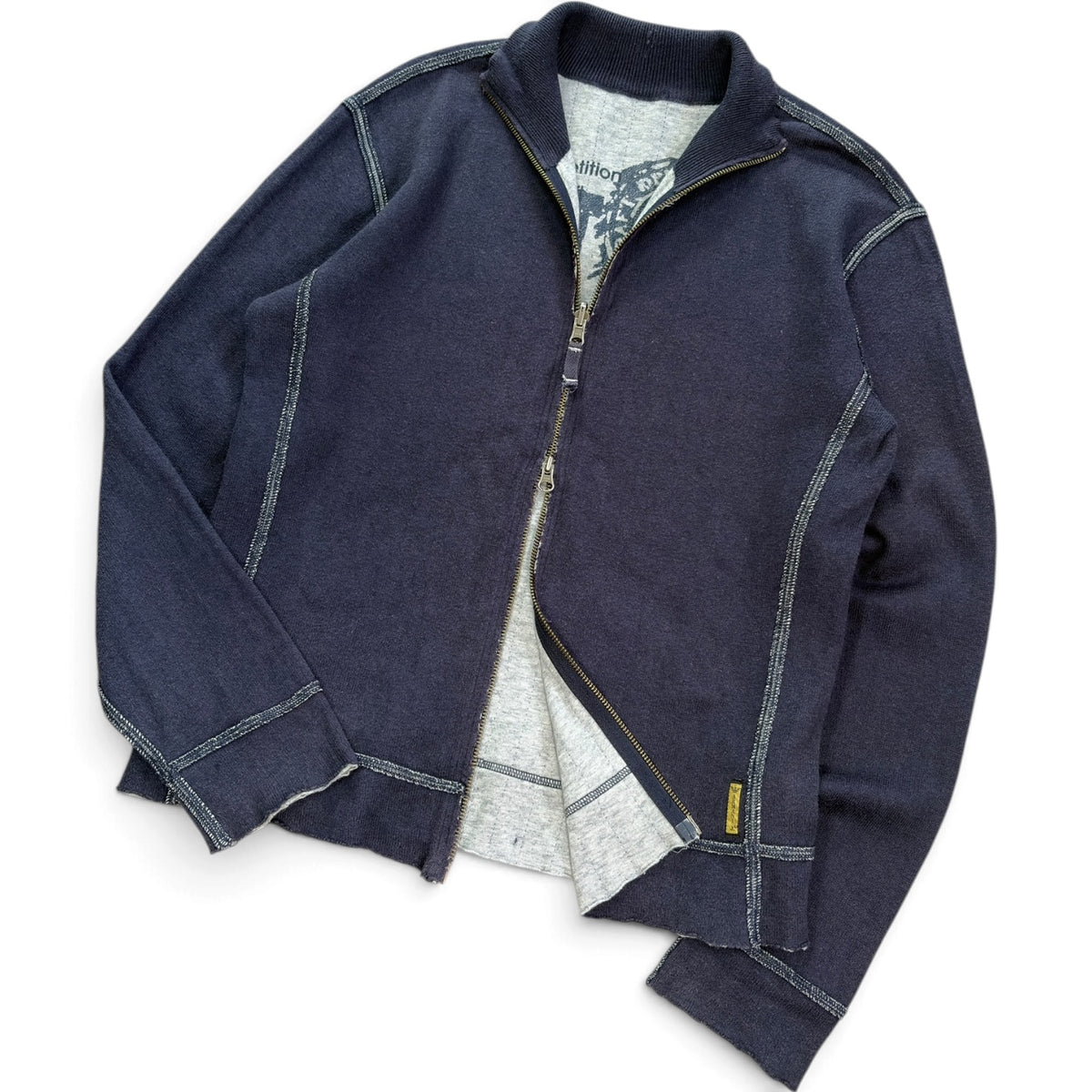 Armani Jeans Reversible Contrast Stitch Jumper M