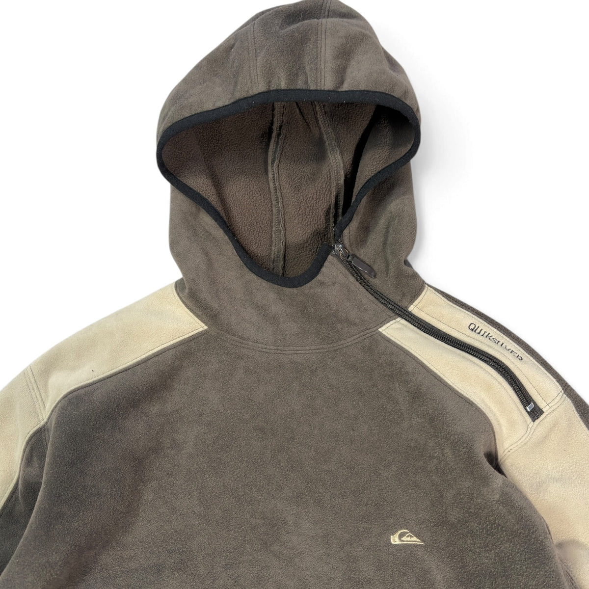 Quiksilver 00’s Hooded Shoulder Zip Fleece M