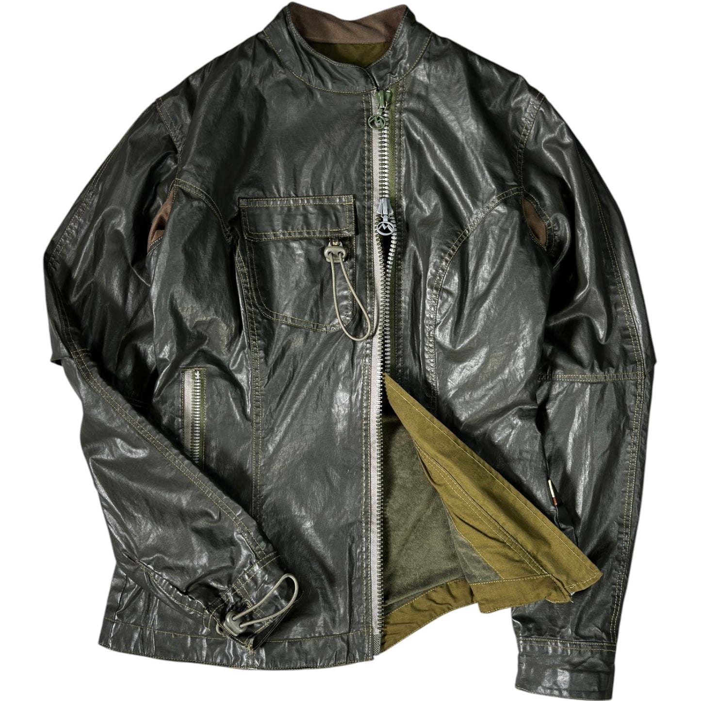 Maharishi 99/00 Water Repellent Women's Asymmetric Zip Jacket UK 12