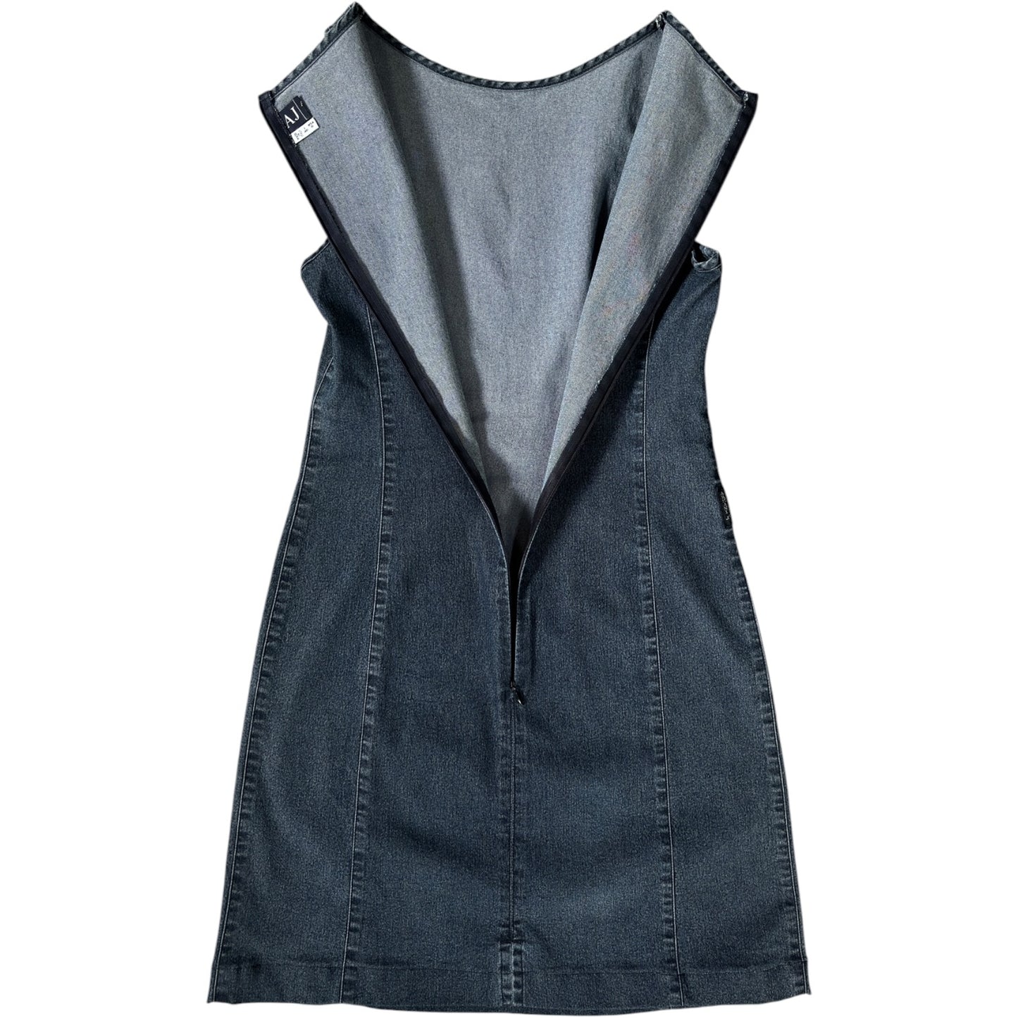 Armani Jeans 00’s Denim Sheath Dress Size 8/10