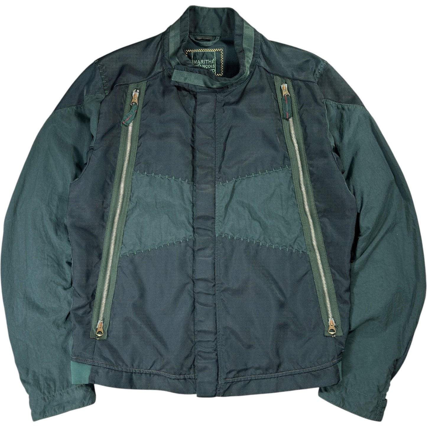 Marithe + François Girbaud Ultimate Zippers Deep Green Jacket L
