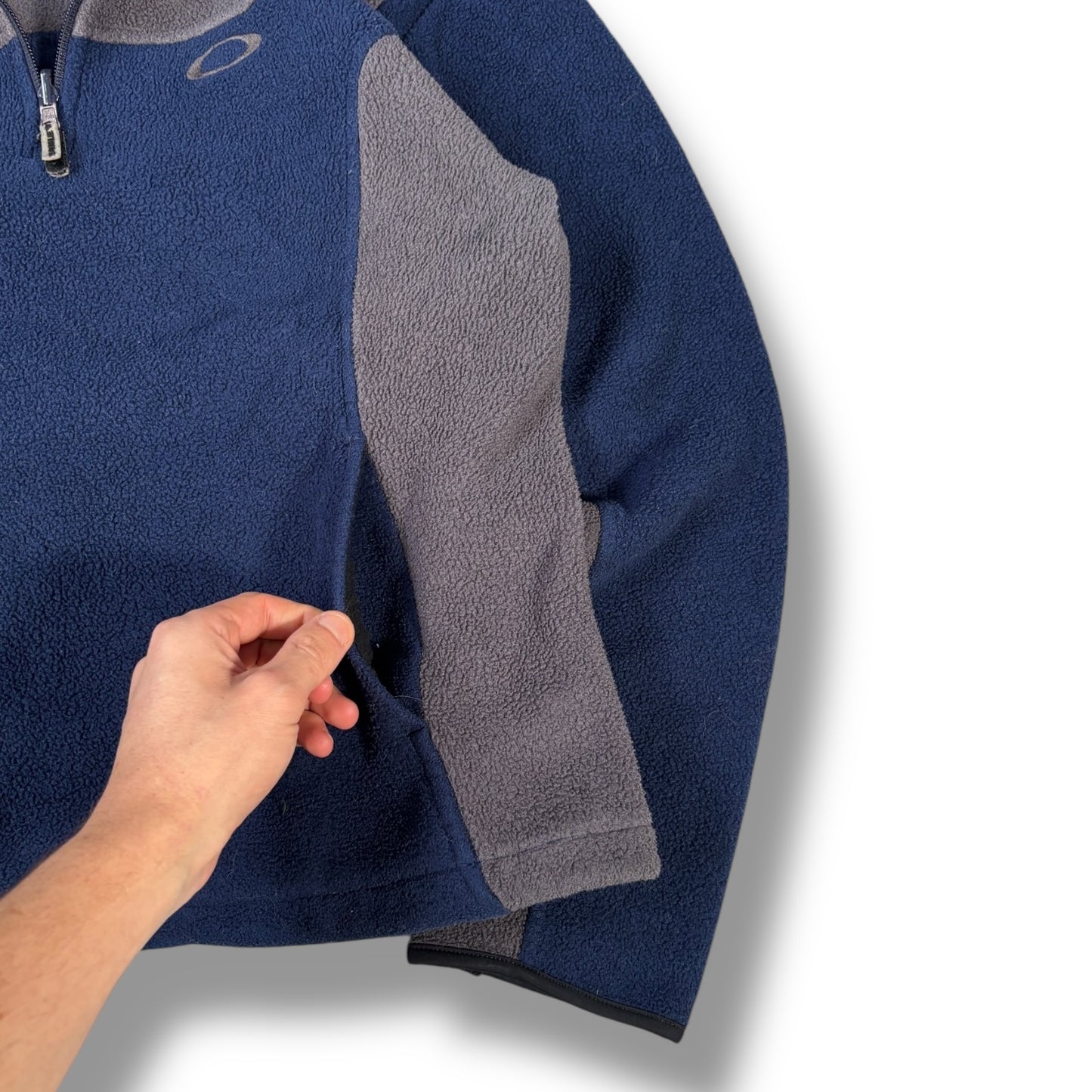 Oakley 00’s Two Tone Quarter Zip Fleece Small