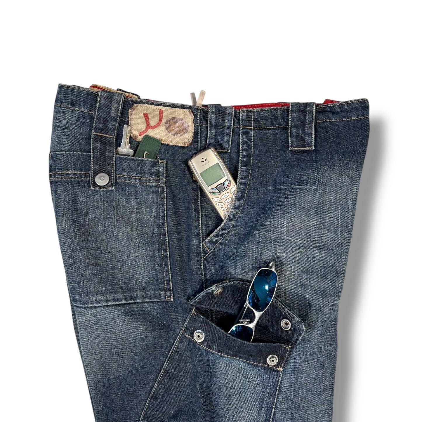 Armani Jeans 00’s Denim Cargo Trousers W34