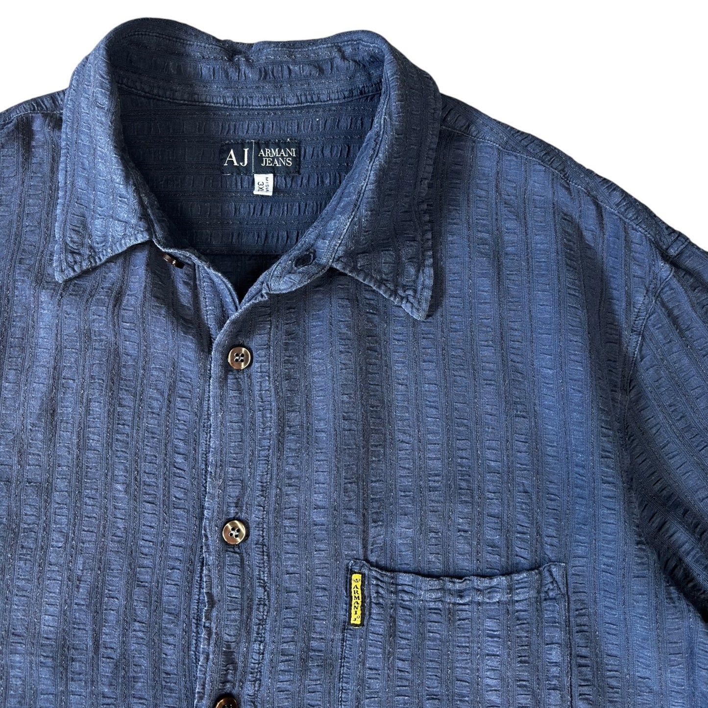 Armani Jeans 00's Linen Short Sleeve Shirt M