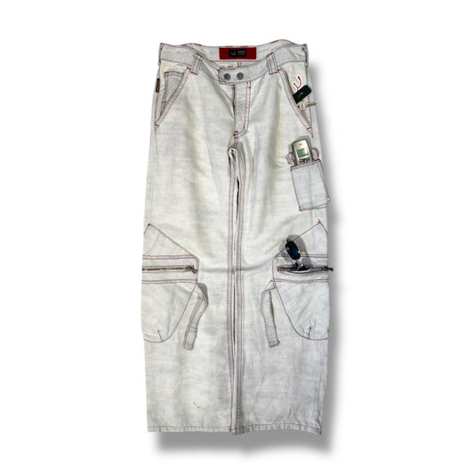 Armani Jeans 00’s Contrast Stitch Cargo Trousers W30