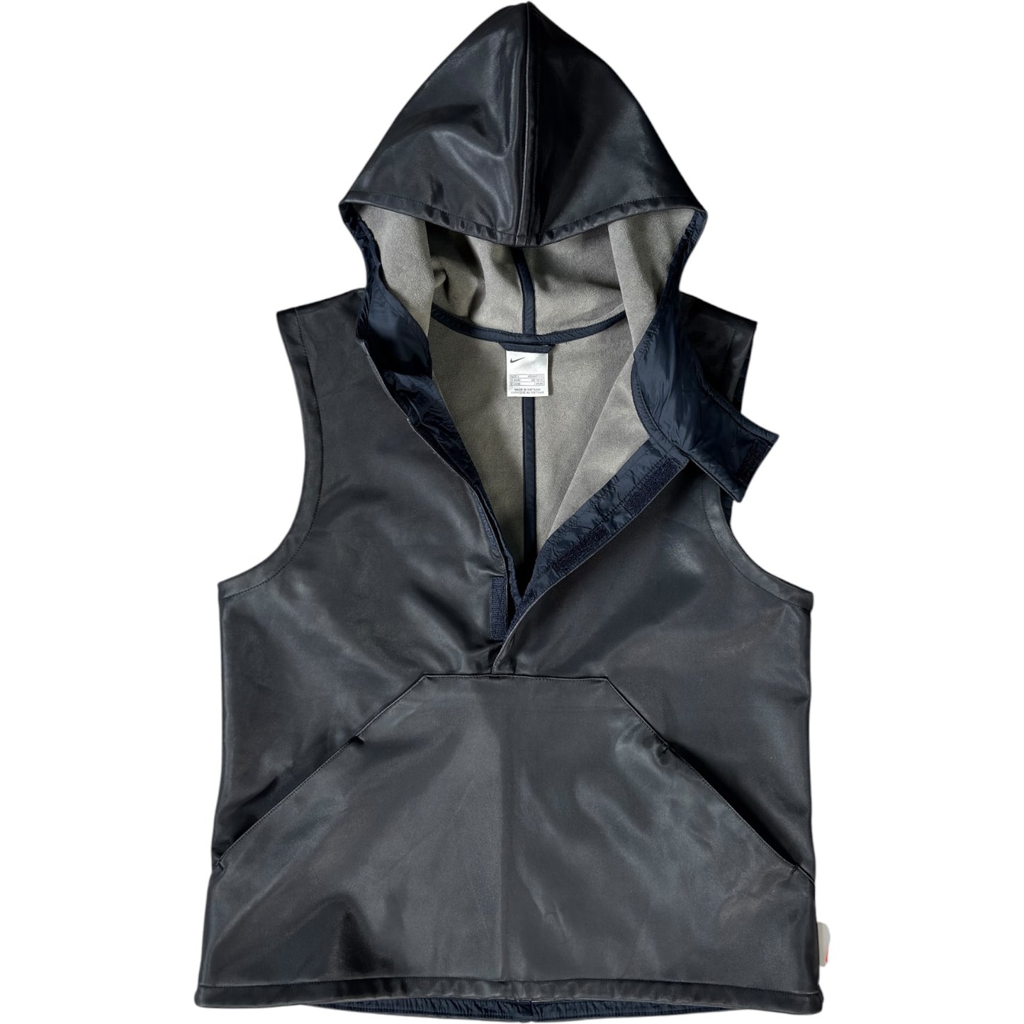 Nike 2001 Polyurethane Hooded Vest Jacket Size 14/16