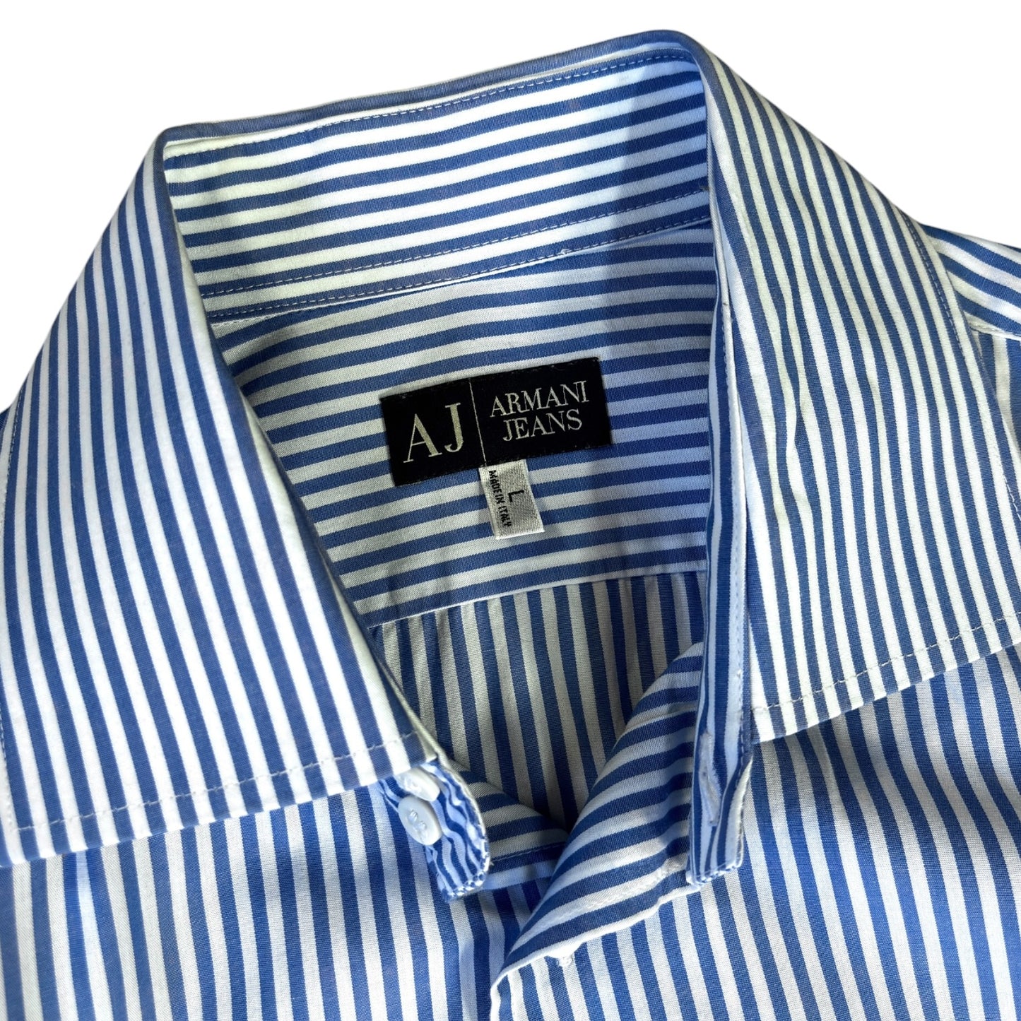Armani Jeans 00’s Striped Longsleeve Shirt L