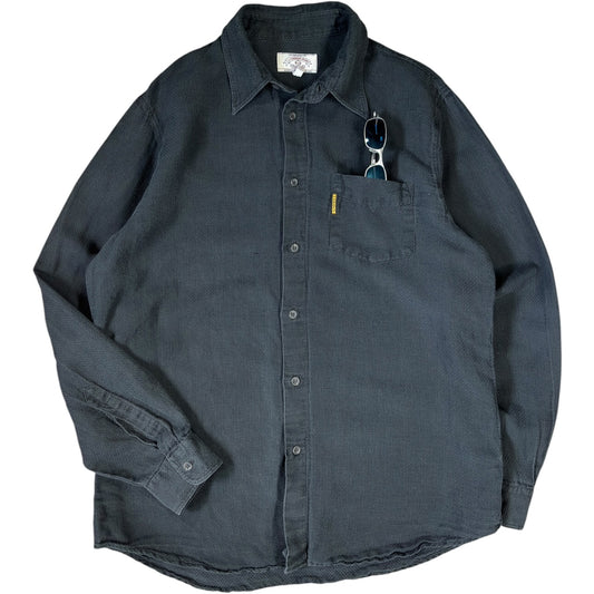 Armani Jeans 90’s Ramie Blend Waffle Shirt L