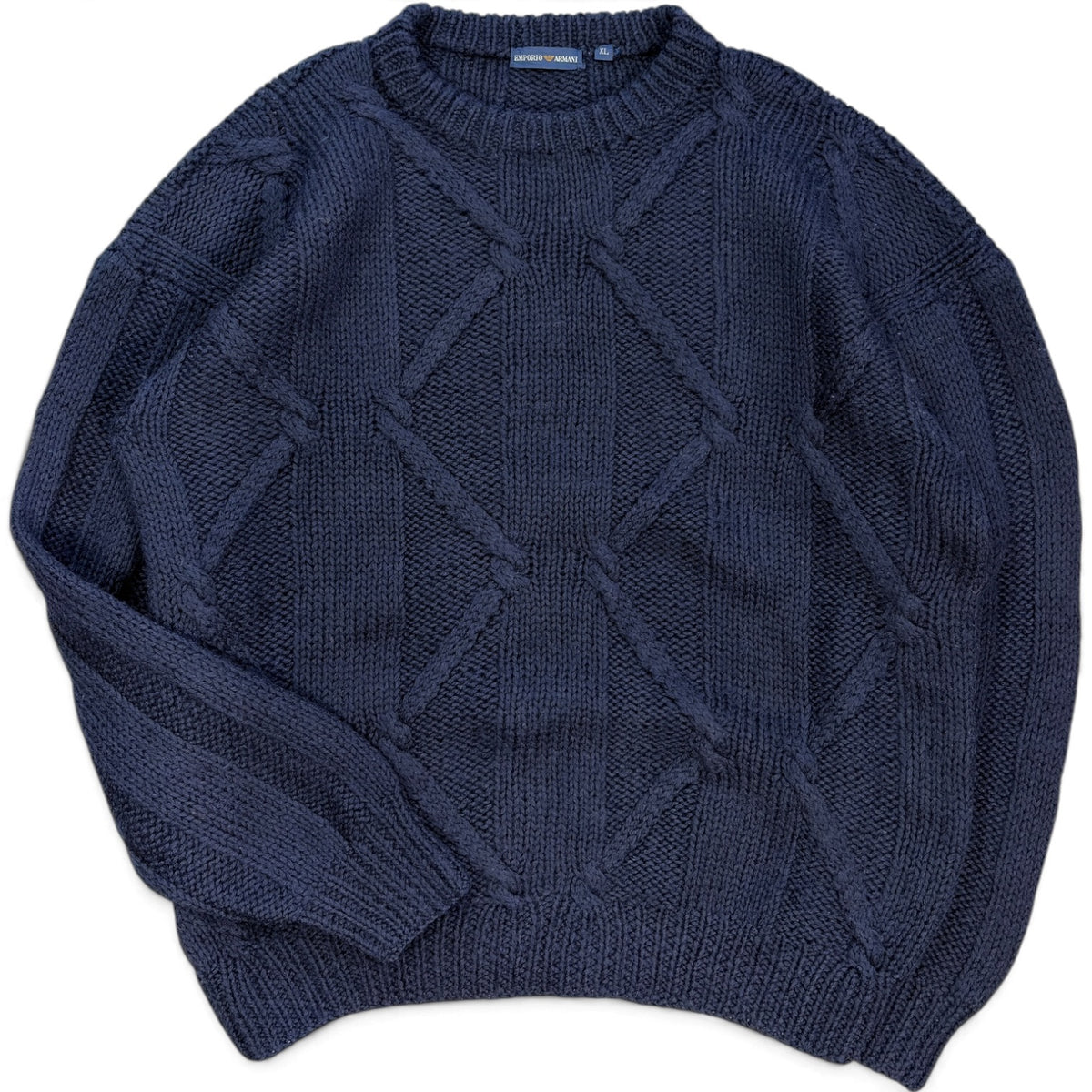 Emporio Armani 90’s Heavyweight Lana Wool Knit Jumper XL
