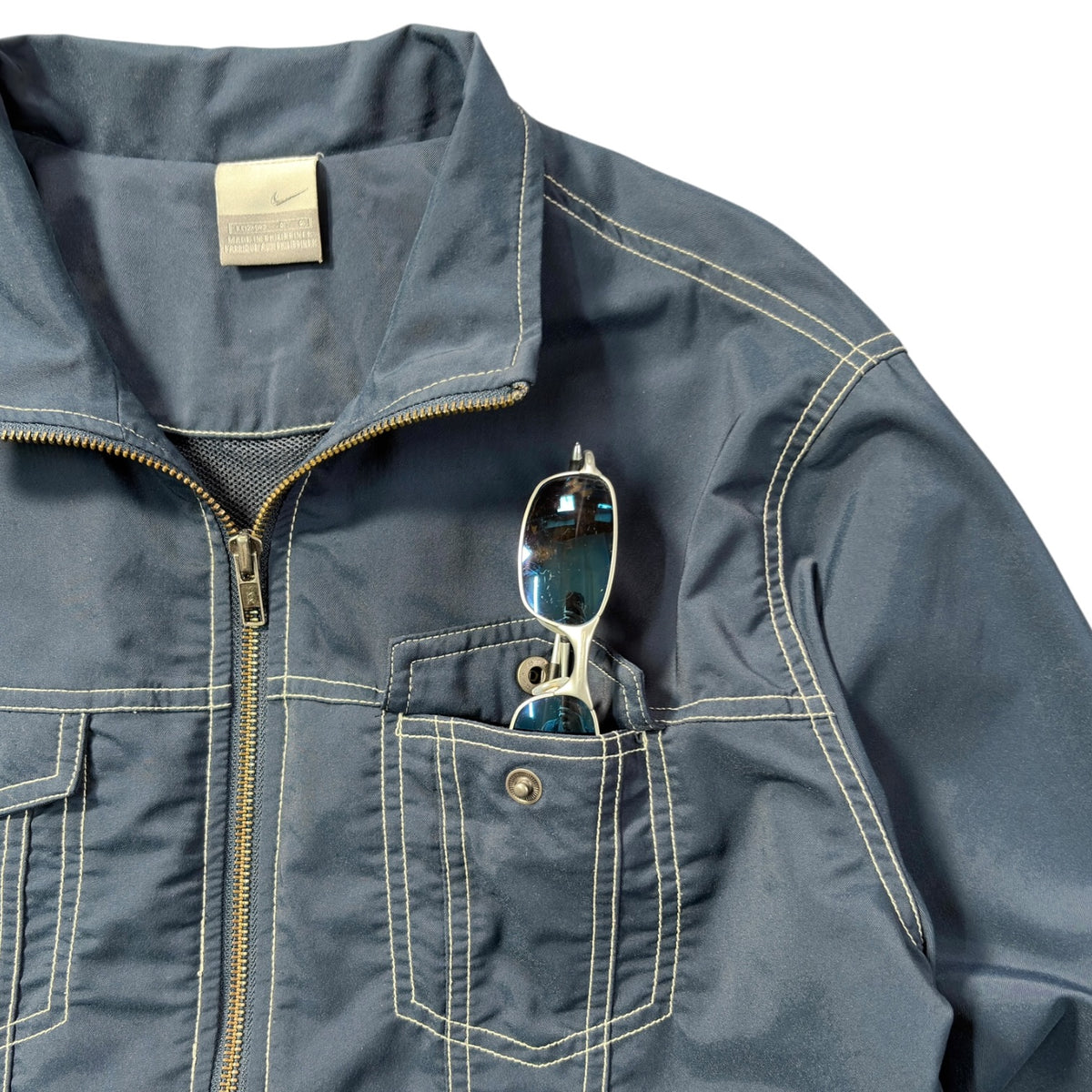 Nike 00’s Contrast Stitch Cropped Jacket S
