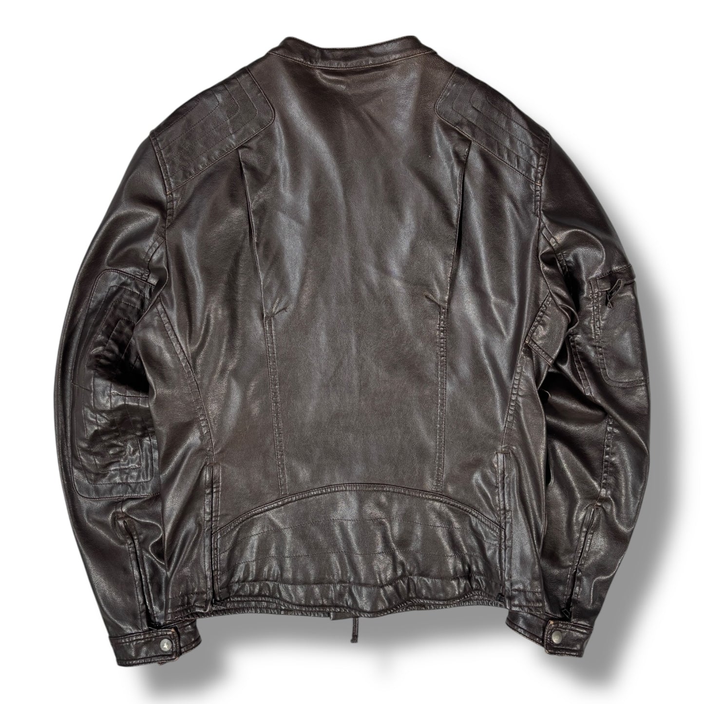 French Connection 00’s Faux Leather Jacket Medium