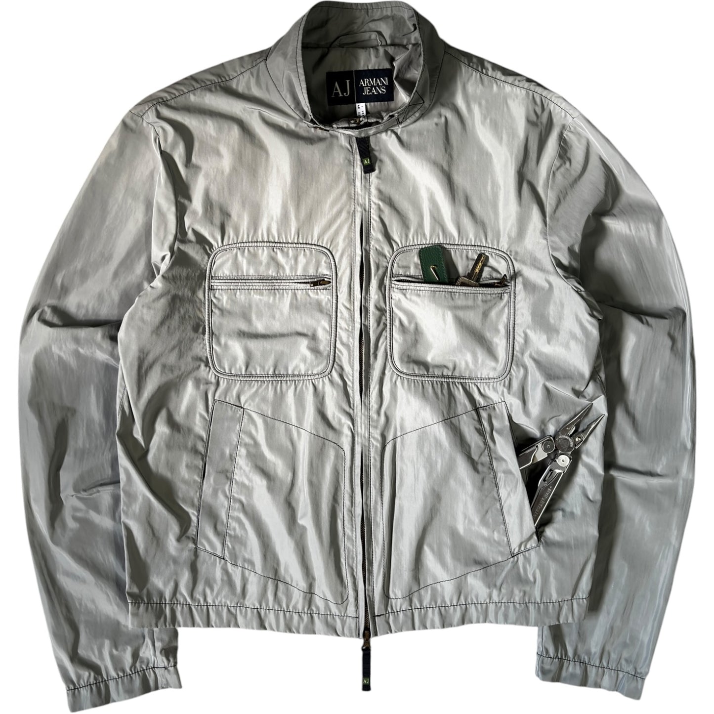 Armani Jeans 00's Cropped Multipocket Jacket M
