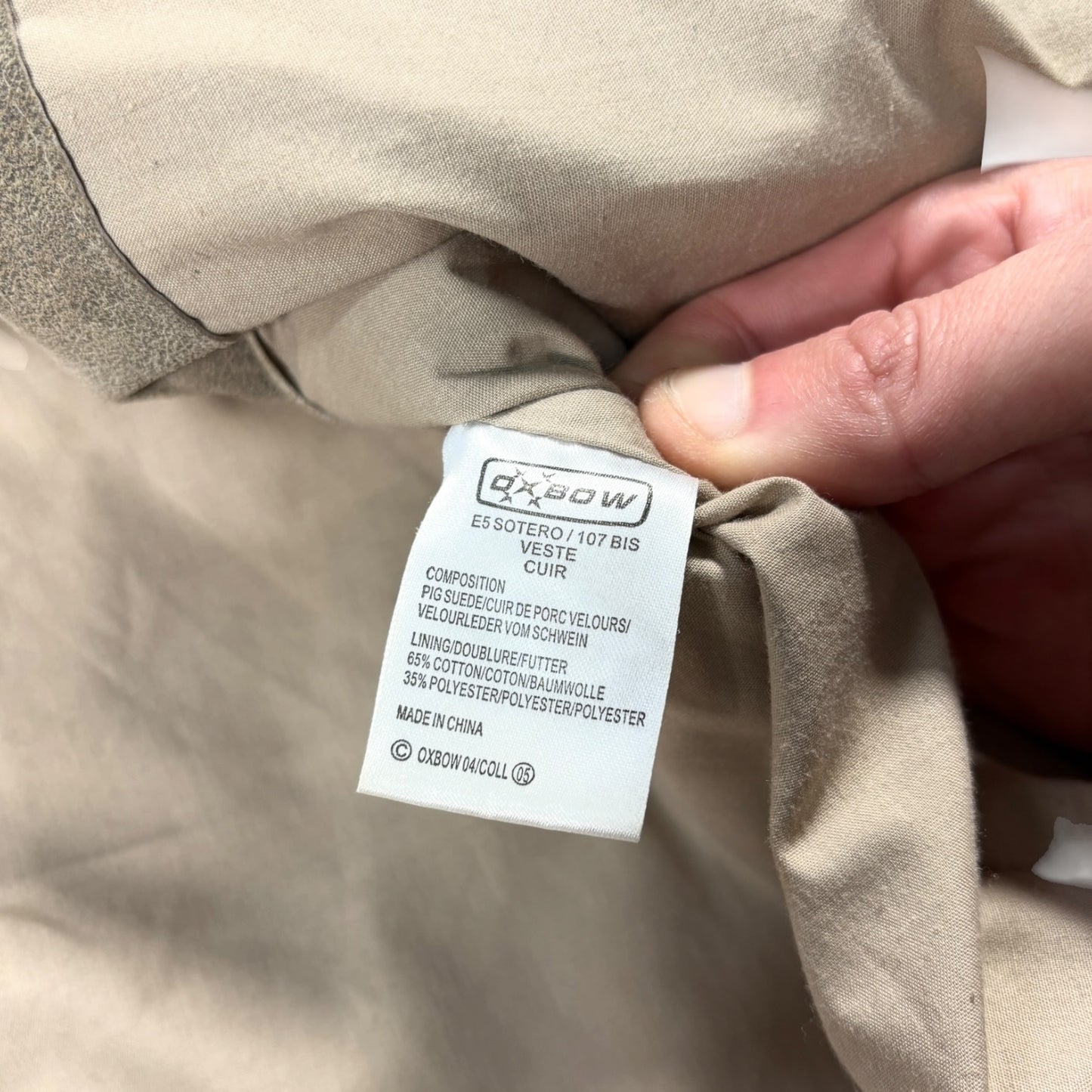 Oxbow 00’s Suede Leather Jacket XL