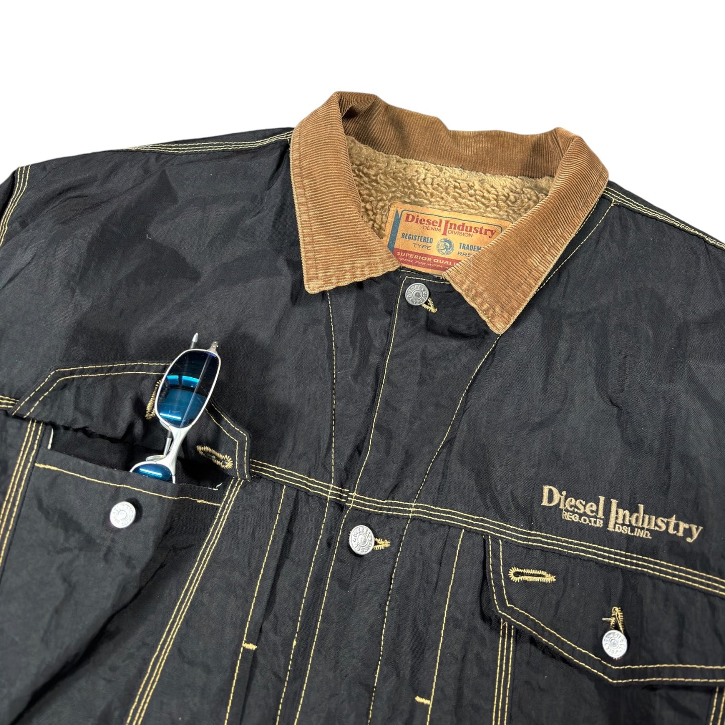 Diesel 90’s “Denver” Sherpa Trucker Jacket XL