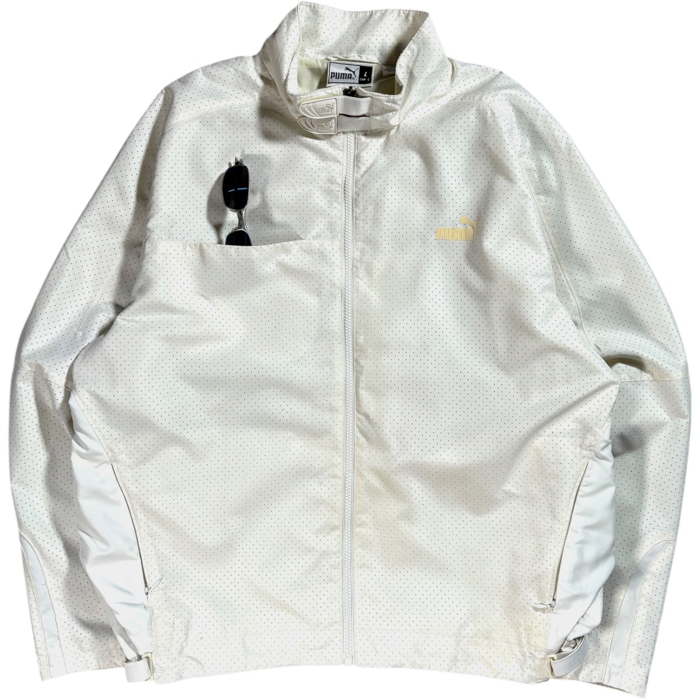 Puma Mostro 2004 Off White Technical Perforated Jacket L
