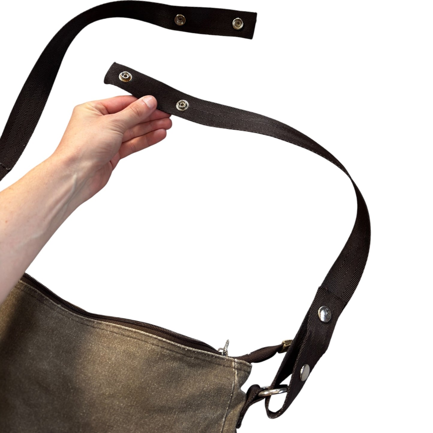 DKNY 00’s Canvas Multipocket Messenger Bag