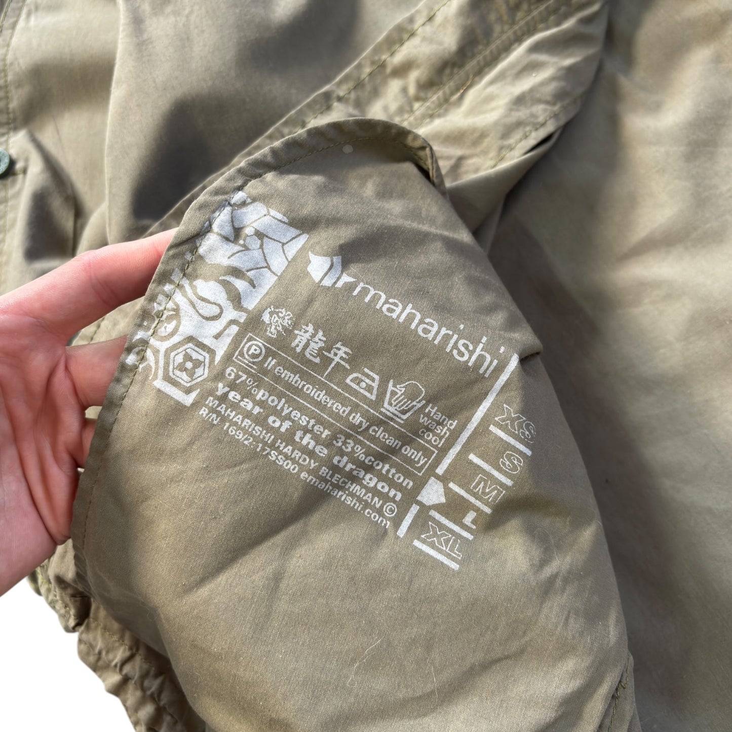 Maharishi 00’s Embroidered Dragon Utility Jacket L
