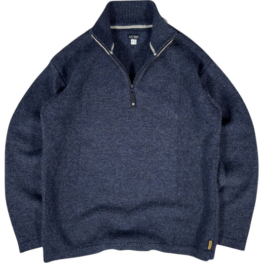 Armani Jeans 00’s Wool Quarter Jumper XL