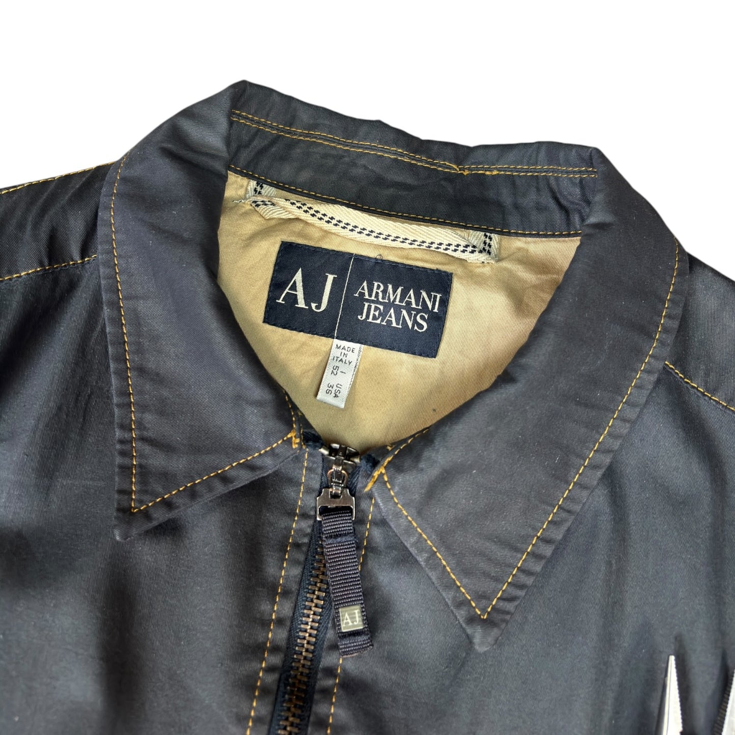 Armani Jeans 00’s Contrast Stitch Cropped Jacket L