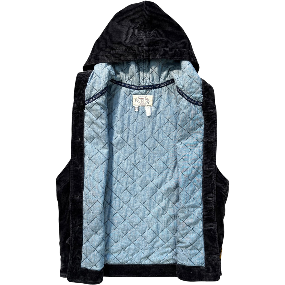 Armani Jeans 90’s Quilted Corduroy Vest Jacket S