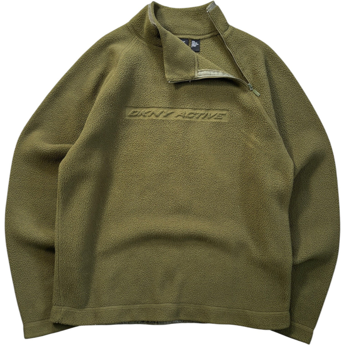 DKNY 00’s Shoulder Zip Fleece Jumper L