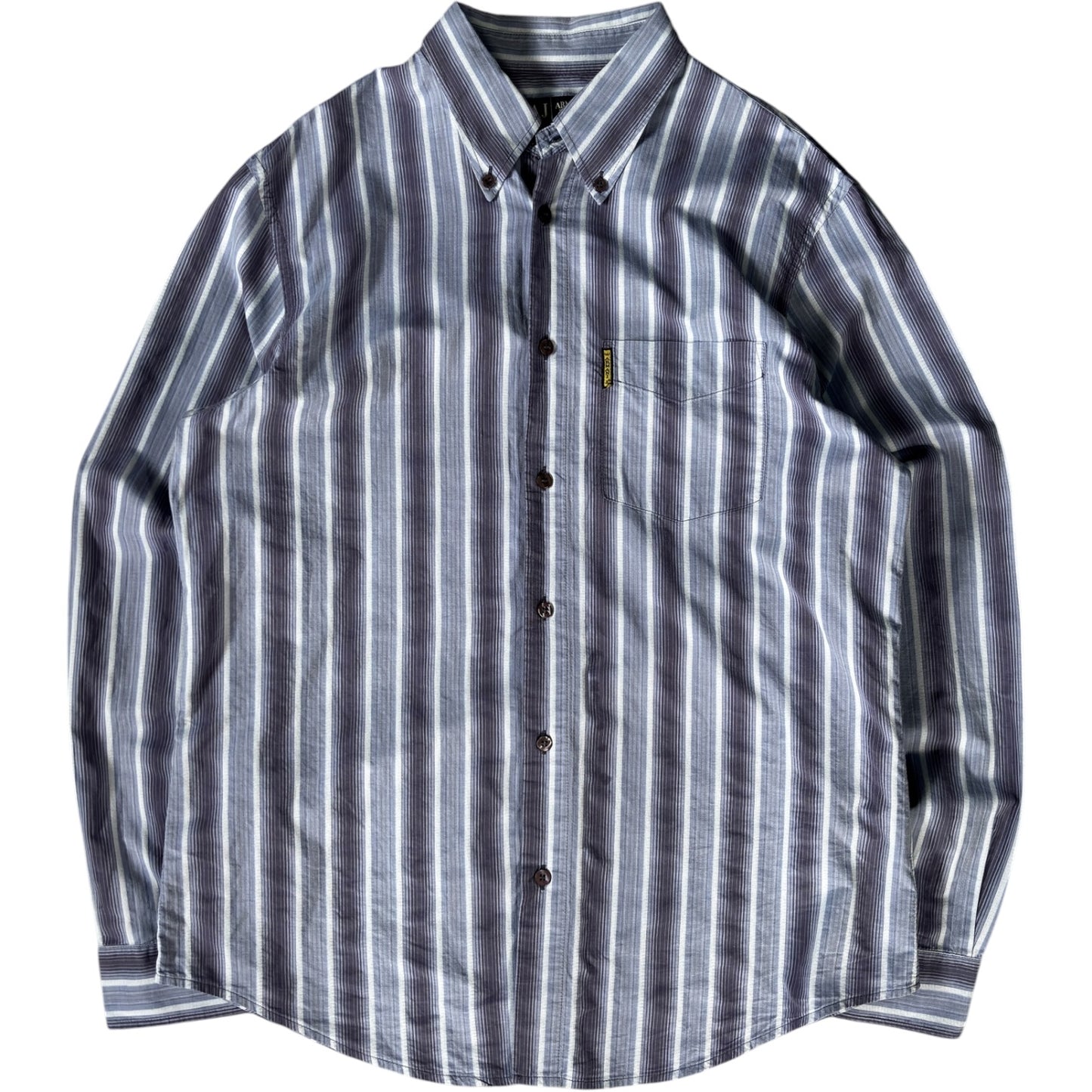 Armani Jeans 00’s Striped Cotton Shirt L