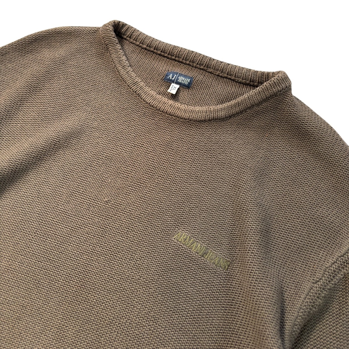 Armani Jeans 00’s Heavy Cotton Knit Jumper XL