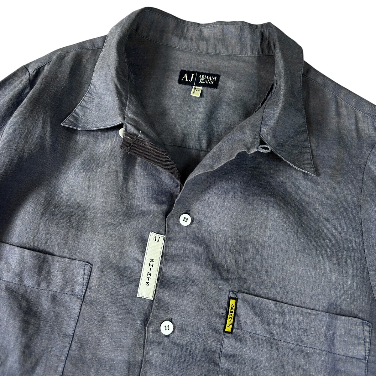 Armani Jeans 00’s Dual Pocket Linen Shirt L