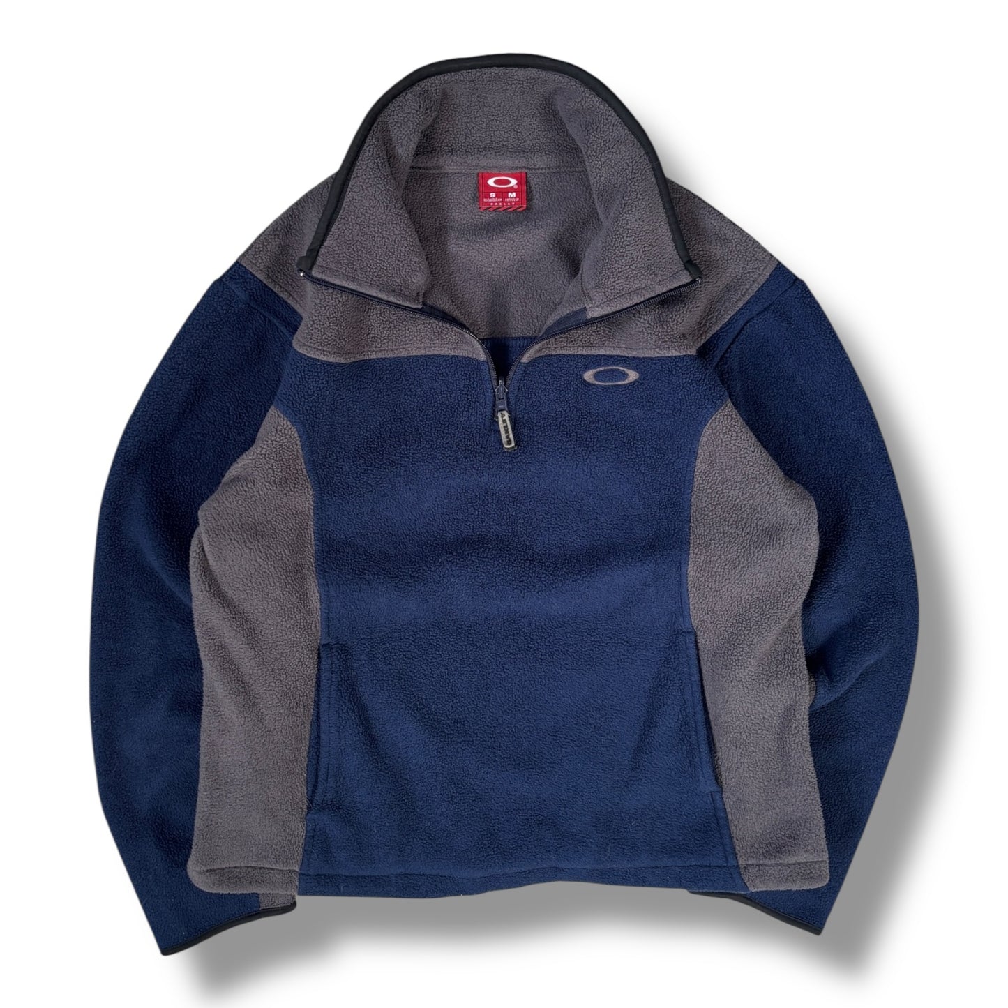 Oakley 00’s Two Tone Quarter Zip Fleece Small