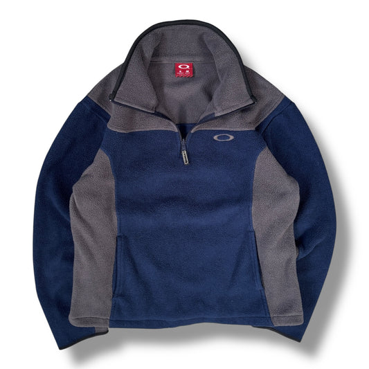 Oakley 00’s Two Tone Quarter Zip Fleece Small