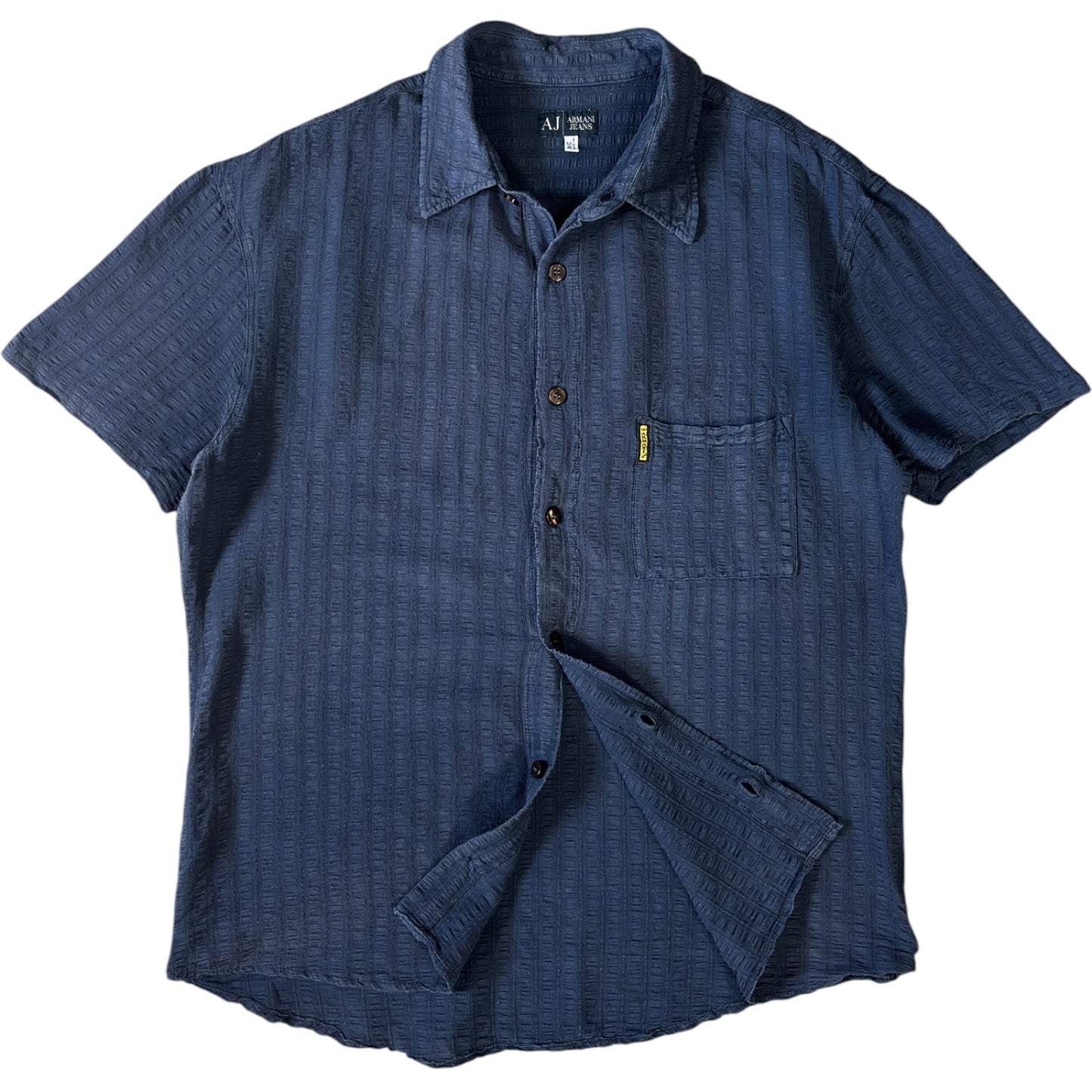 Armani Jeans 00's Linen Short Sleeve Shirt M