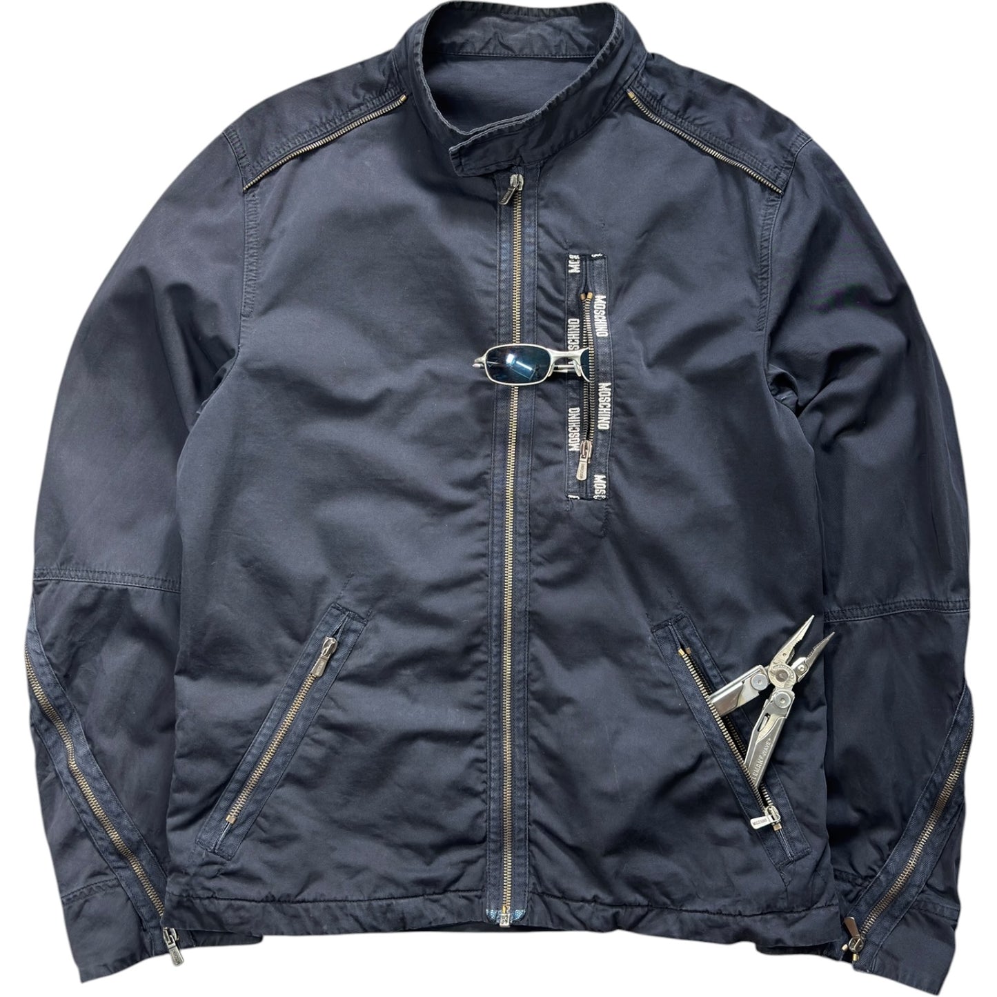 Moschino 00’s Sleeve Zipper Jacket M