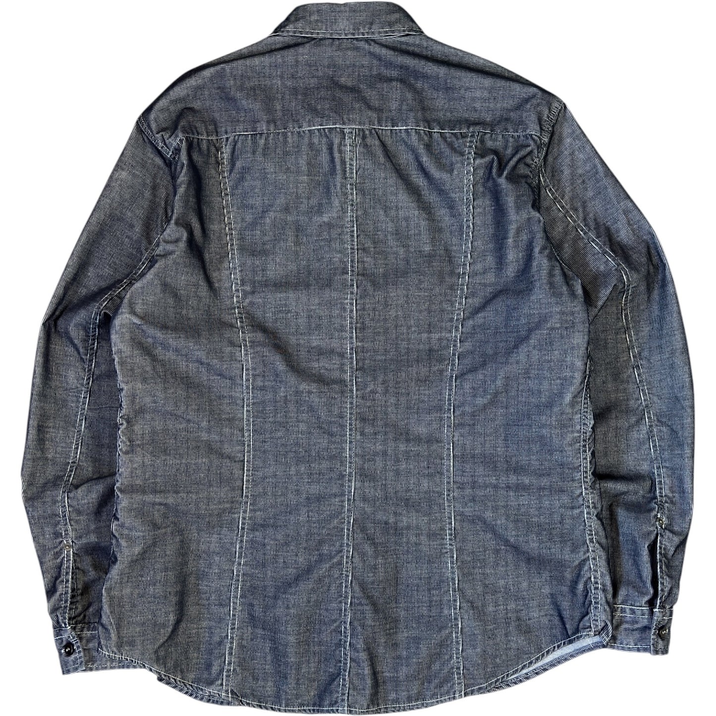 Armani Jeans 00’s Corduroy Contrast Stitch Long Sleeve Shirt XL