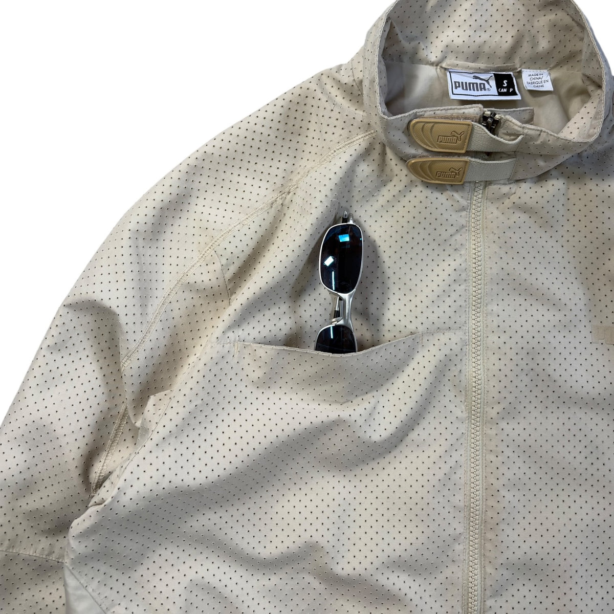 Puma Mostro 2004 Off White Technical Perforated Jacket M