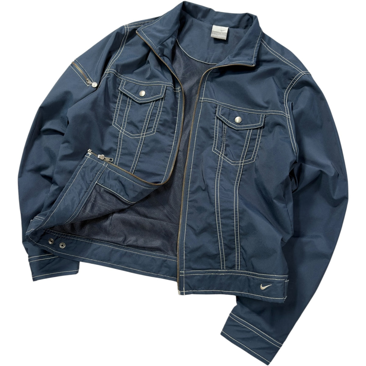 Nike 00’s Contrast Stitch Cropped Jacket S