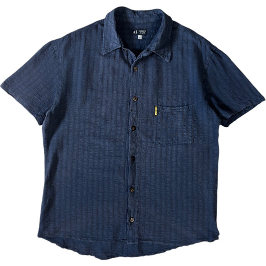 Armani Jeans 00's Linen Short Sleeve Shirt M