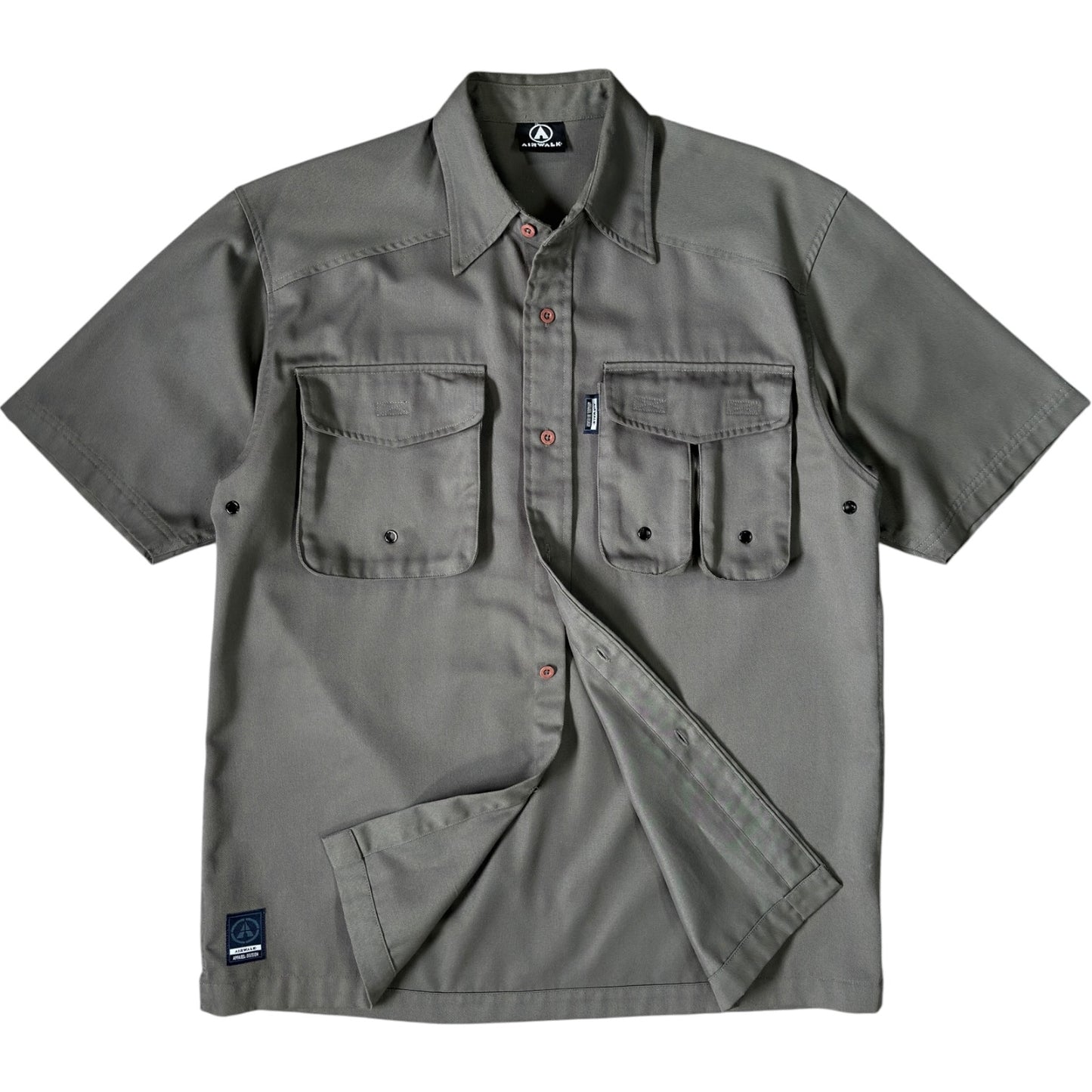 Airwalk 00’s 3D Pocket Short Sleeve Shirt L