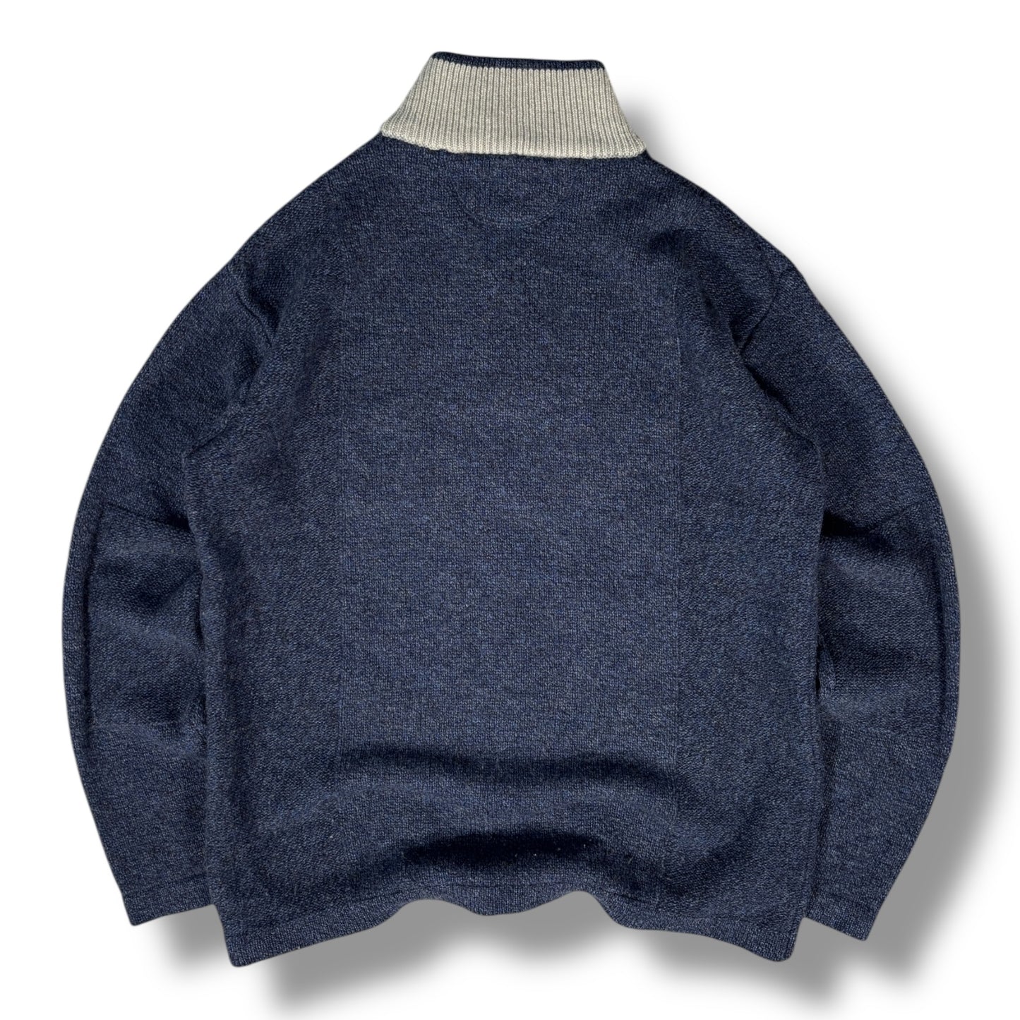 Armani Jeans 00’s Wool Quarter Jumper Extra Large