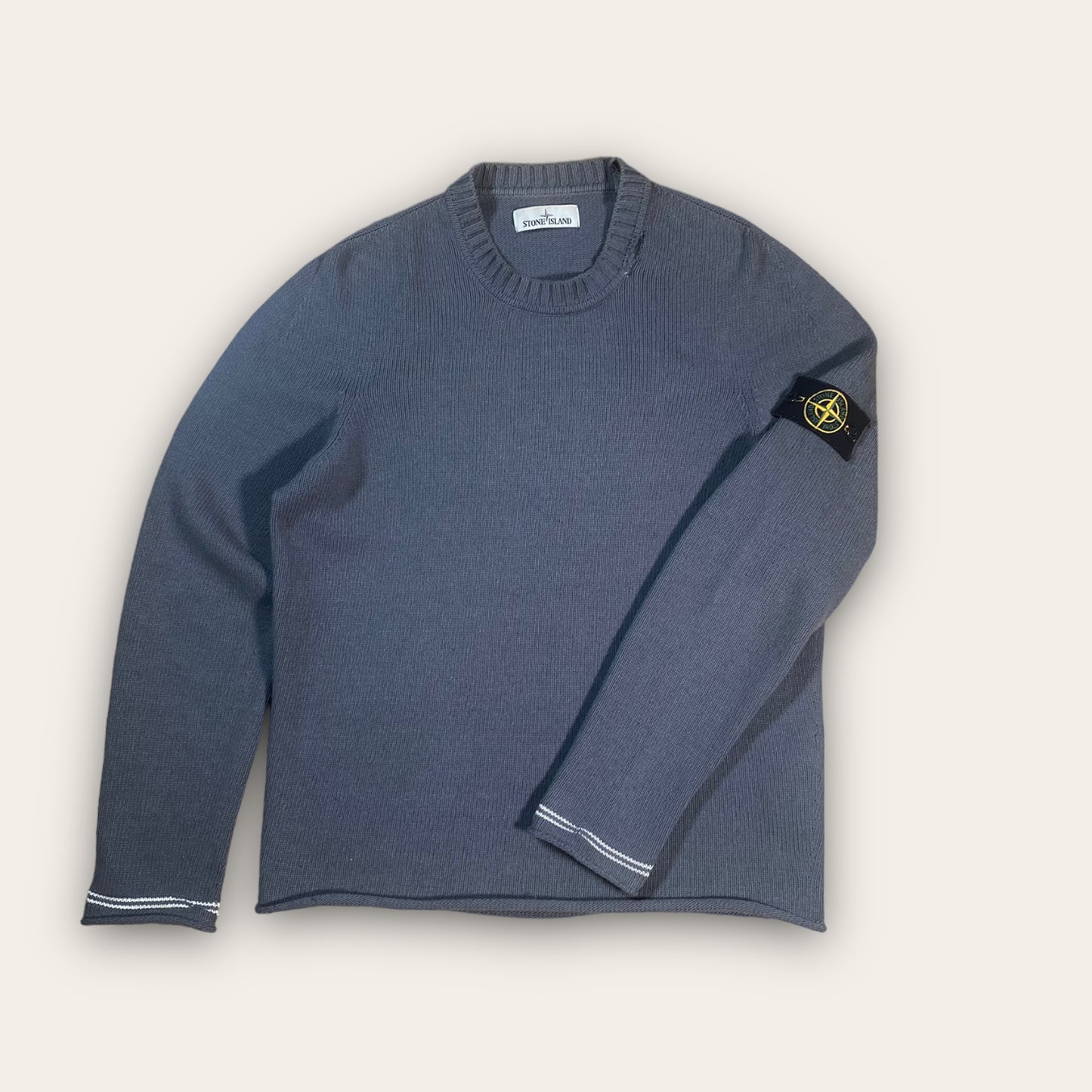 Stone Island Ribbed Collar Jumper L