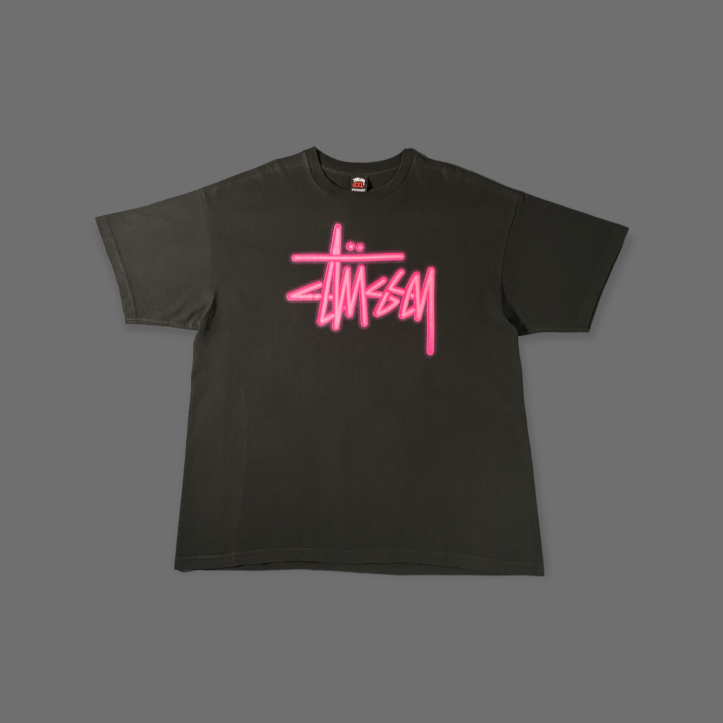 Stüssy 2000’s Neon Light T-Shirt XXL