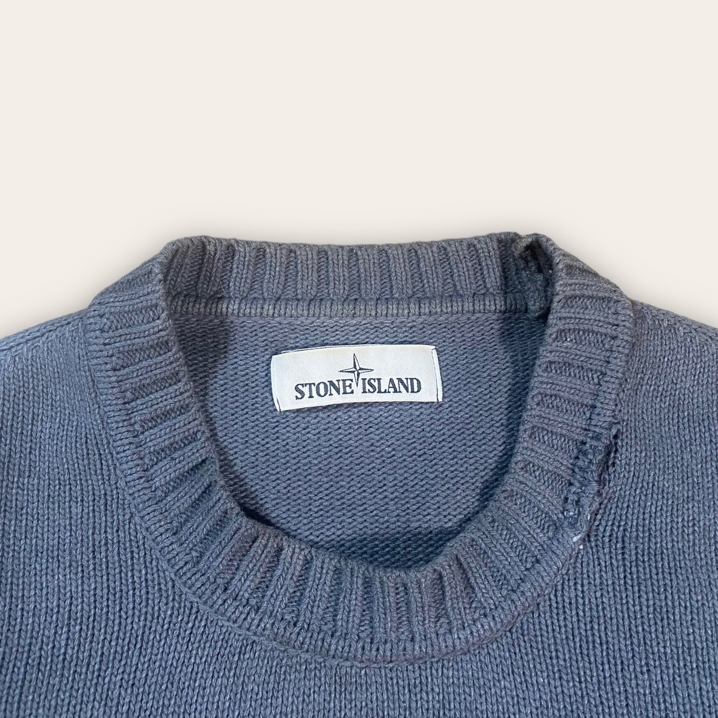 Stone Island Ribbed Collar Jumper L