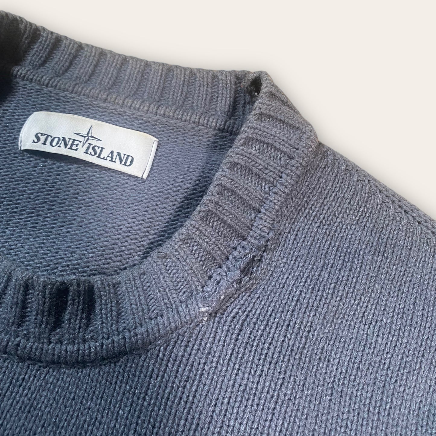 Stone Island Ribbed Collar Jumper L